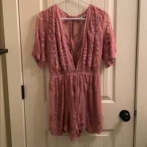 Floral Pink Romper